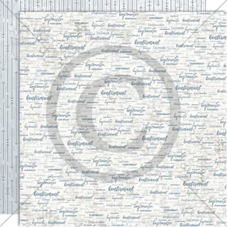 Papirdesign: Konfirmant, blå - Ungdomstid