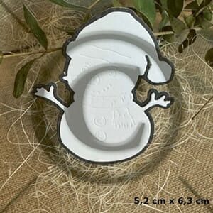 Papirdesign - Snømann 2 dies