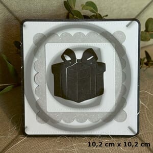 Papirdesign - Kvadrat, klippeark dies