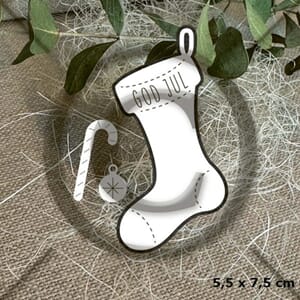 Papirdesign - Julestrømpe 3 dies