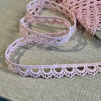 Papirdesign - Lys Rosa blonde, bredde 10 mm, selges pr m