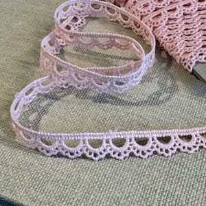 Papirdesign - Lys Rosa blonde, bredde 10 mm, selges pr m