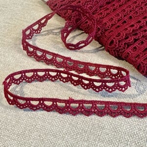 Papirdesign - Rød blonde, bredde 10 mm, selges pr m