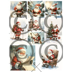 Papirdesign - Julenisser Motivark, A4