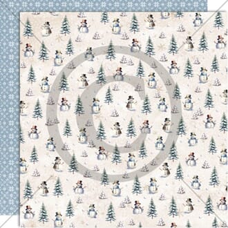 Papirdesign: Snømenn - Vinterglede