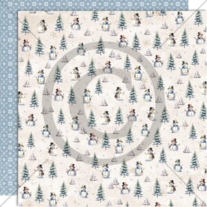 Papirdesign: Snømenn - Vinterglede