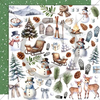 Papirdesign: Vinterklipp - Vinterglede