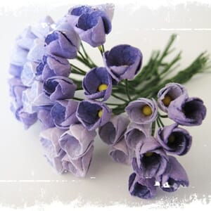 Papirdesign: Tulipaner - Lilla farger