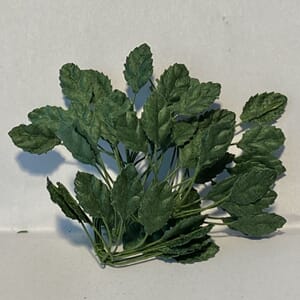 Papirdesign: Grønne blader, str 1 cm, 40/Pkg