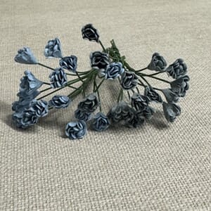 Papirdesign - Blå Rufseknopper, 30 stk