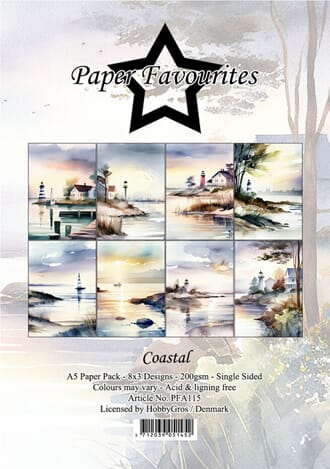 Paper Favourites - Coastal A5 Paper Pack