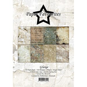 Paper Favourites - Grunge, A5 Paper Pack