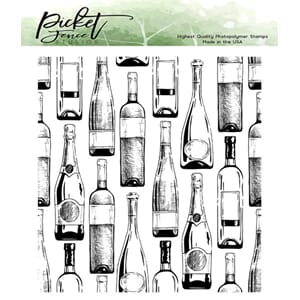 Picket Fence Studios - Oh, Don't Wine 4x4 Inch Clear Stamps