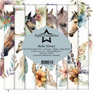Paper Favourites Boho Horses 12x12 Inch Paper Pack