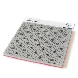 Pinkfresh Studio: Floral Diamond Background Stamp Set