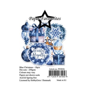 Paper Favourites - Die-Cuts A7 Blue Christmas