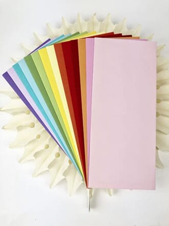Picket Fence - Rainbow Slim Line Envelopes, 4.1x9.5 Inch