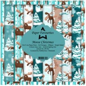 Paper Favourites: Moose Christmas Paper Pack, str 6x6 inch