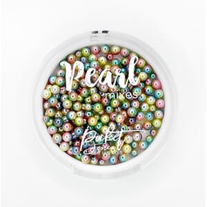 Picket Fence: Gradient Round Pearls Soft Shades of the Rainb