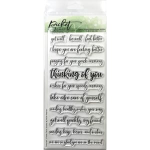 Picket Fence Studios: Ways To Say Get Well Stamp Set