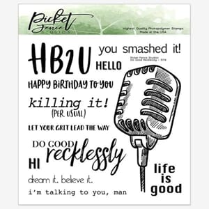 Picket Fence - Do Good Recklessly 6x6 Inch Clear Stamps