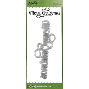 Picket Fence Studios - Slim Line Merry Christmas Word Dies