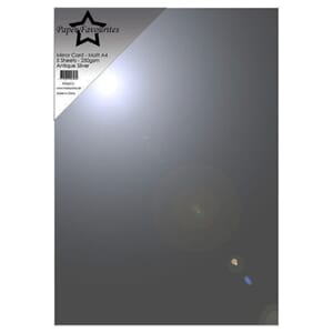 Paper Favourites - Antique Silver A4 Mirror Card Glossy 250g