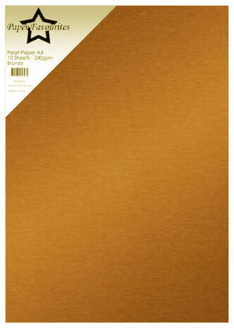 Paper Favourites - Bronze A4 Pearl Paper 240gsm