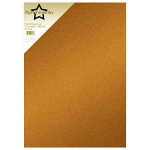 Paper Favourites - Bronze A4 Pearl Paper 240gsm