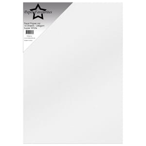 Paper Favourites - Super White A4 Pearl Paper 240gsm