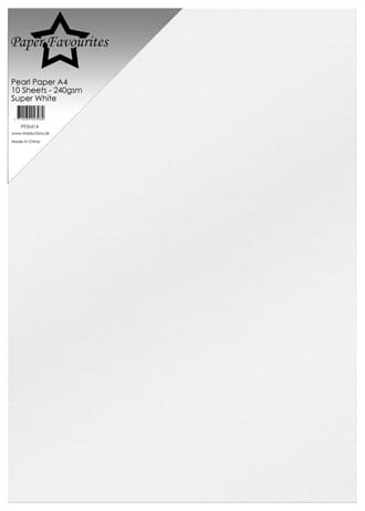 Paper Favourites - Super White A4 Pearl Paper 240gsm