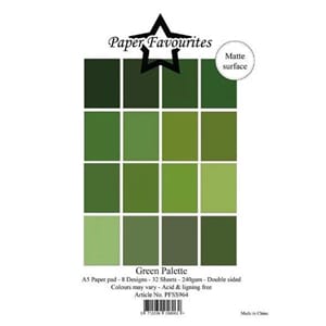 Paper Favourites - Green Palette A5 Paper Pack
