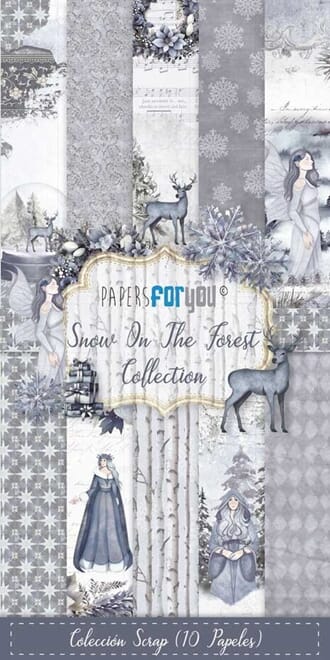 Papers for You - Snow On The Forest Slim Scrap Paper Pack