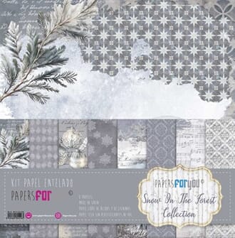 Papers for You - Snow On The Forest Canvas Scrap Pack