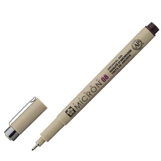 Sakura - 117 Sepia Pigma Micron 08, 1/Pkg