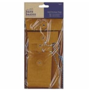 Papermania - Kraft Envelope Bags Rectangular Brown, 6/Pkg