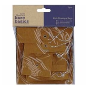 Papermania - Kraft Envelope Bags Rectangular Brown, 6/Pkg