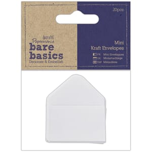 Papermania - White Mini Kraft Envelopes