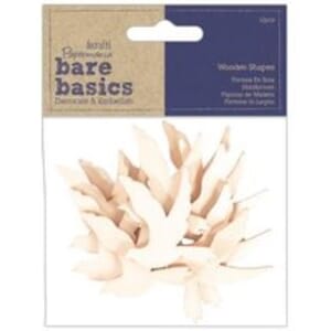 Papermania - Wooden Shapes Doves Bare Basics
