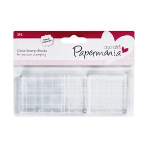 Papermania - Clear Stamp Block, str 74,4x7,6 cm & 4,4x4,4 cm