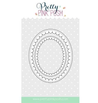 Pretty Pink Posh: Scallop Ovals - LIMITED EDITION!