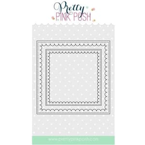 Pretty Pink Posh: Scallop Square - LIMITED EDITION!