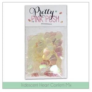 Pretty Pink Posh: Iridecent Heart Confetti Mix