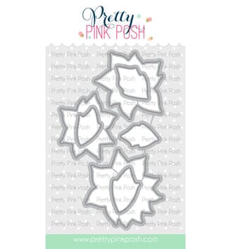 Pretty Pink Posh: Poinsettias coordinating dies