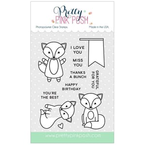 Pretty Pink Posh: Fox friends stamp set