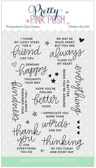 Pretty Pink Posh: Thoughtful Greetings stamp set