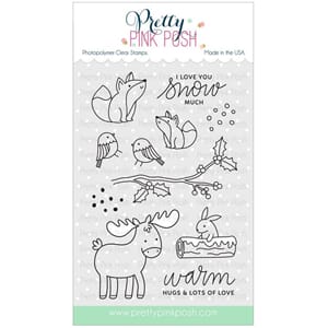 Pretty Pink Posh: Winter Woodland stamp set
