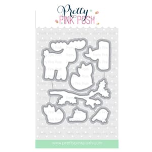 Pretty Pink Posh: Winter Woodland coordinating dies