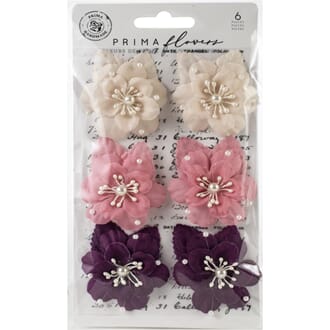 Prima: Magical Gypsy/Moon Child Paper Flowers 6/Pkg
