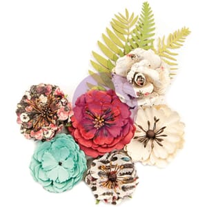 Prima: Light & Dark/Midnight GardenPaper Flowers 9/Pkg